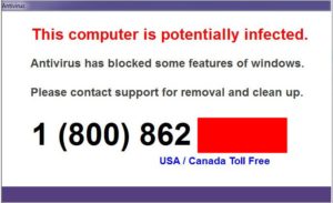 Reno computer repair - fake antivirus warning